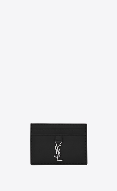 YSLカードホルダー(ブラック/レザー)